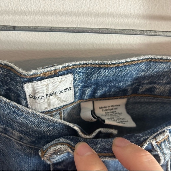 Vintage Calvin Klein High Waisted Mom Jeans Sz 12 90s Denim Women’s High Rise - Picture 6 of 8
